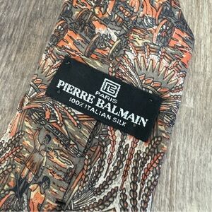 Balmain Native Print 100% Italian Silk Scarf